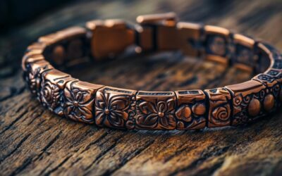 Bracelet en cuivre magnétique 6 aimants : solution naturelle contre le syndrome du canal carpien