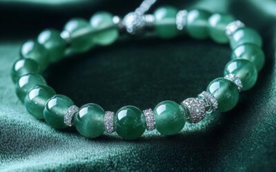 Le bracelet Shamballa en Jade vert : élégance ajustable pour tous les poignets